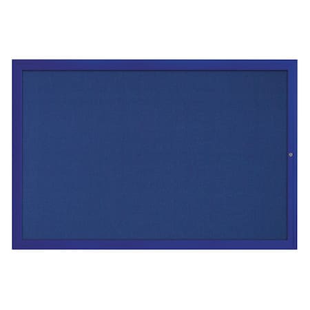 United Visual Products Hinge-less Radius Corkboard, 24"x36", Black Alum Frame/Black UVEB2436R-BLACK-BLACK